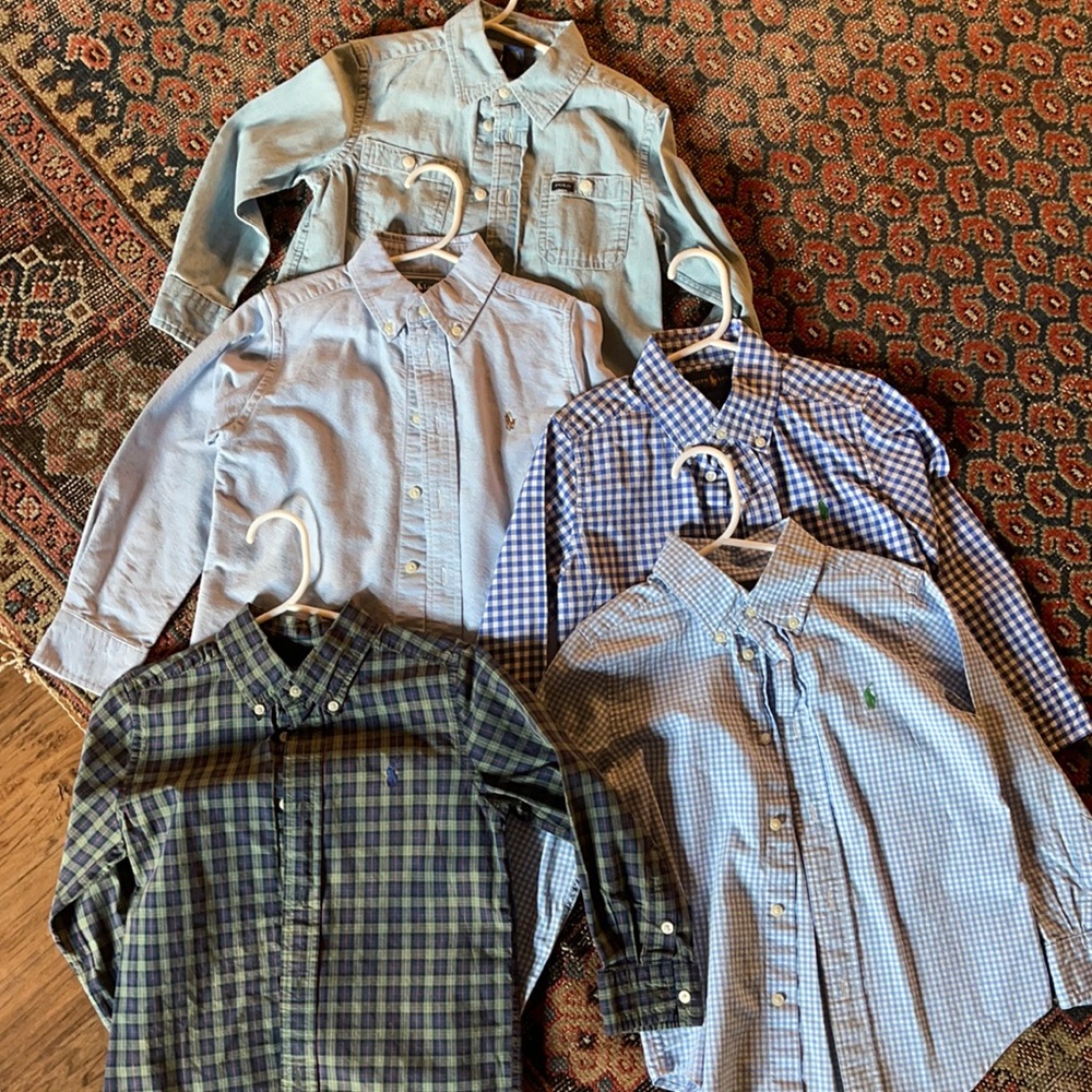 Lot of polo 5 Ralph Lauren size 4t shirts